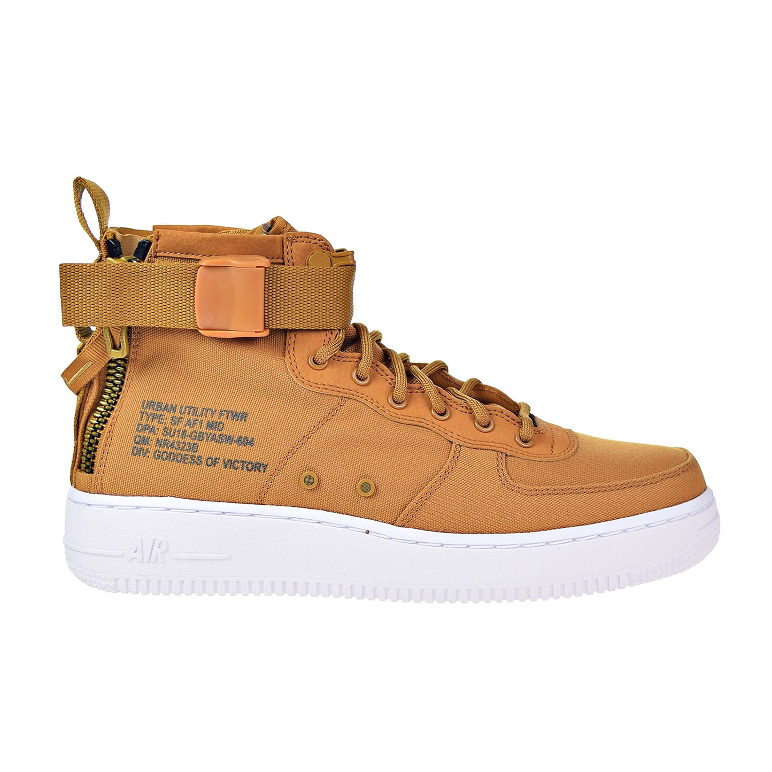 Nike Grade School Air Force 1 White/Desert Ochre