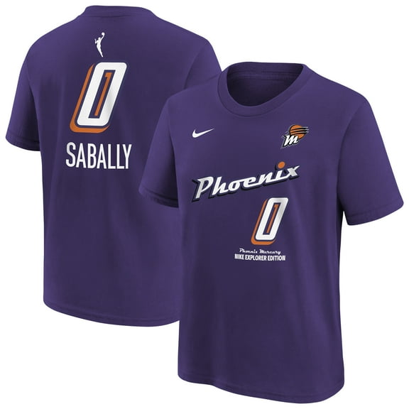 -Nike Satou Sabally Purple Phoenix Mercury Explorer Edition Name & Number T-Shirt