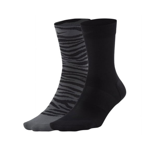 Nike Sheer Training Womens Athletic Socks Size M, Color: Black/Grey