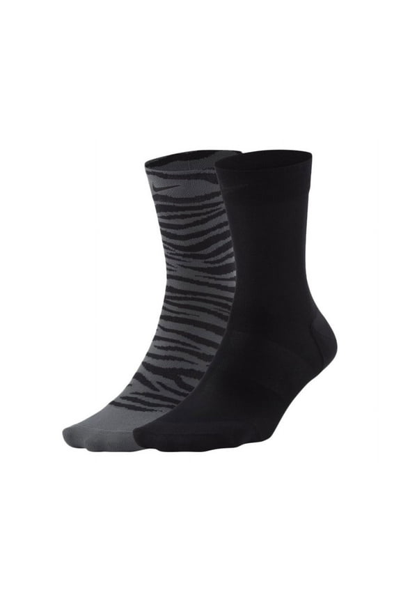 Sheer Training Womens Athletic Socks Size M, Color: Black/Grey