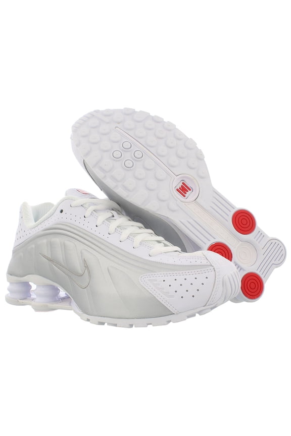 Women's Nike SHOX R4 White/White-Metallic Silver (AR3565 101) - 7