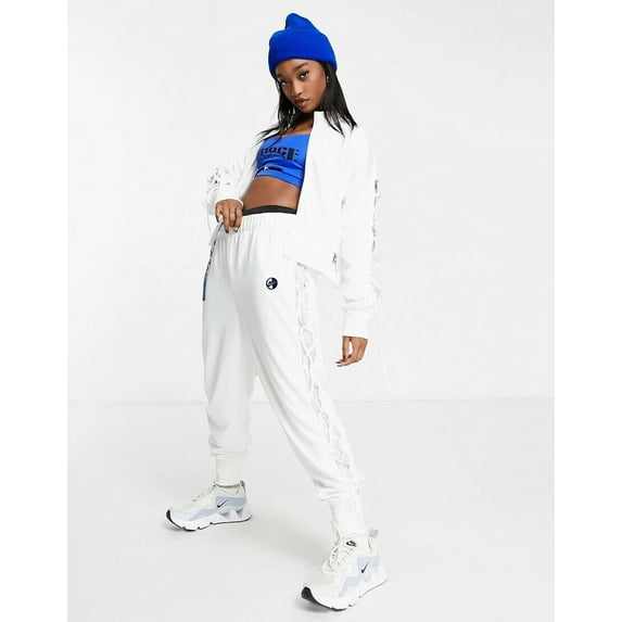 Nike Sisterhood Lace Up Women's White Track Pants Size S
