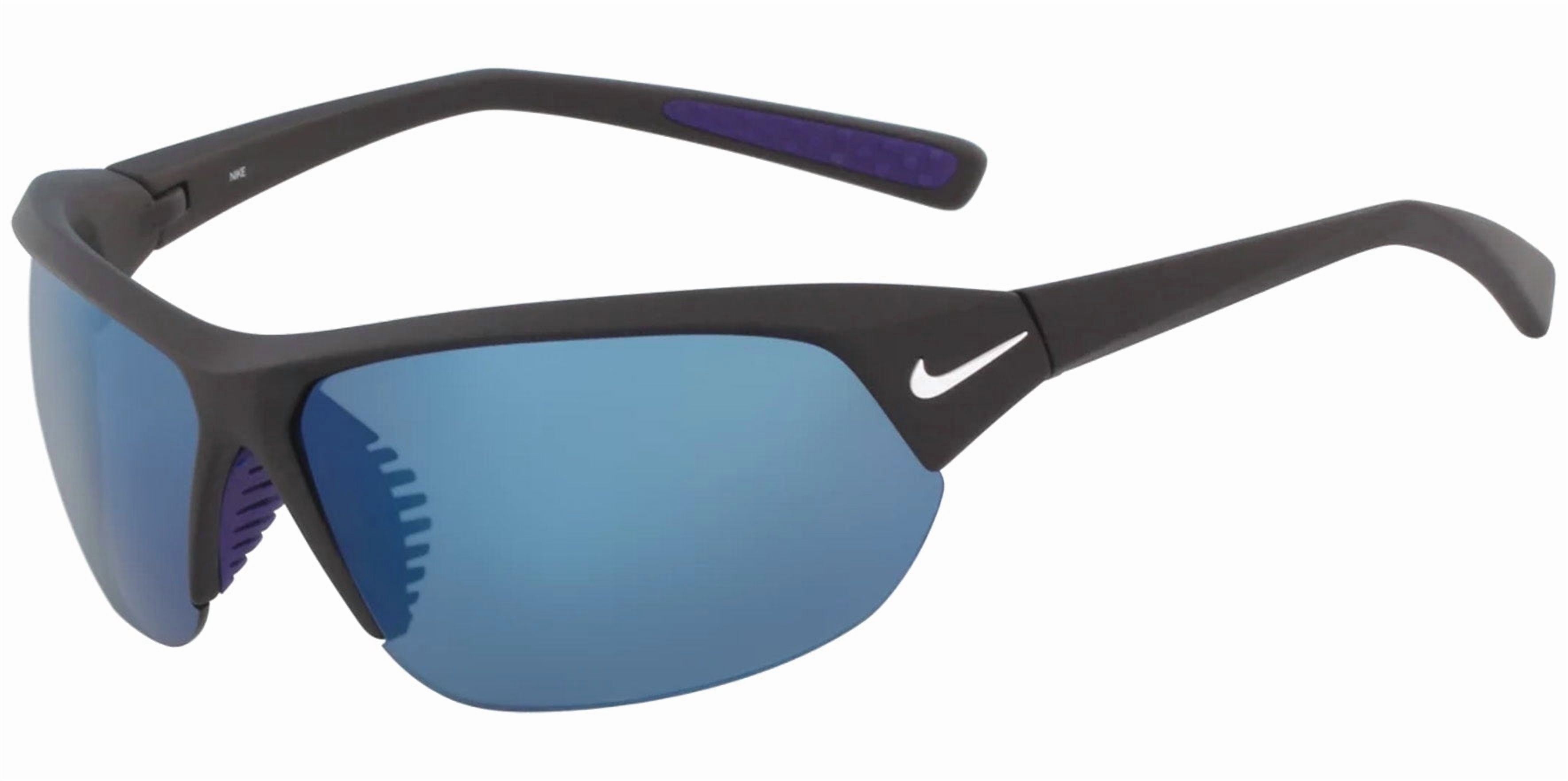nike サングラス Nike Skylon Ace Men's Matte Black Semi-Rimless Sport Wrap