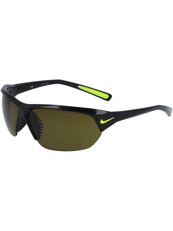 Skylon Ace Unisex Black/Volt Sports Wrap Sunglasses with Max Optics Lens