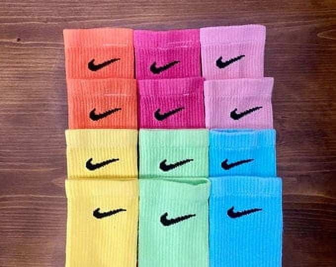 Nike Solid Dye Crew Socks Dri Fit, Unisex, Large, 6 Pack