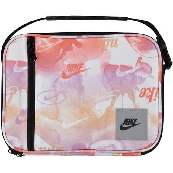 Nike Solid Print Flash Crimson Hard Shell Thermal Polyester Lunch Box