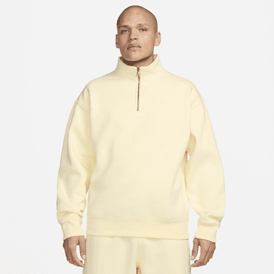 Nike Solo Swoosh Men's 1/4-Zip Top Color: Alabaster/White Size: XL -  Walmart.com