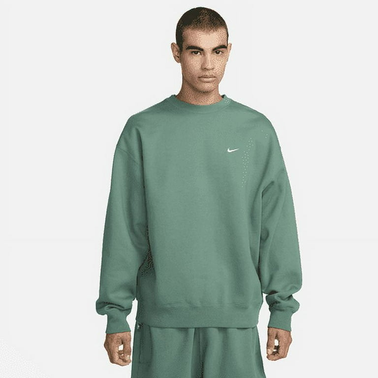 Nike Solo Swoosh Men's Fleece Crew Color: Bicoastal/White Size: L