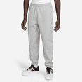 thumbnail image 1 of Nike Solo Swoosh Men's Fleece Pants Color: Dark Grey Heather/White Size: 4XL, 1 of 1