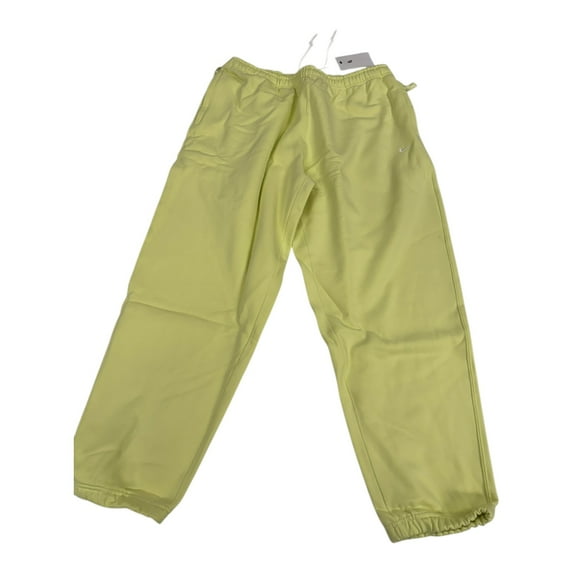 Nike Solo Swoosh Men's Fleece Pants Color: Luminous Green/White Size: XL