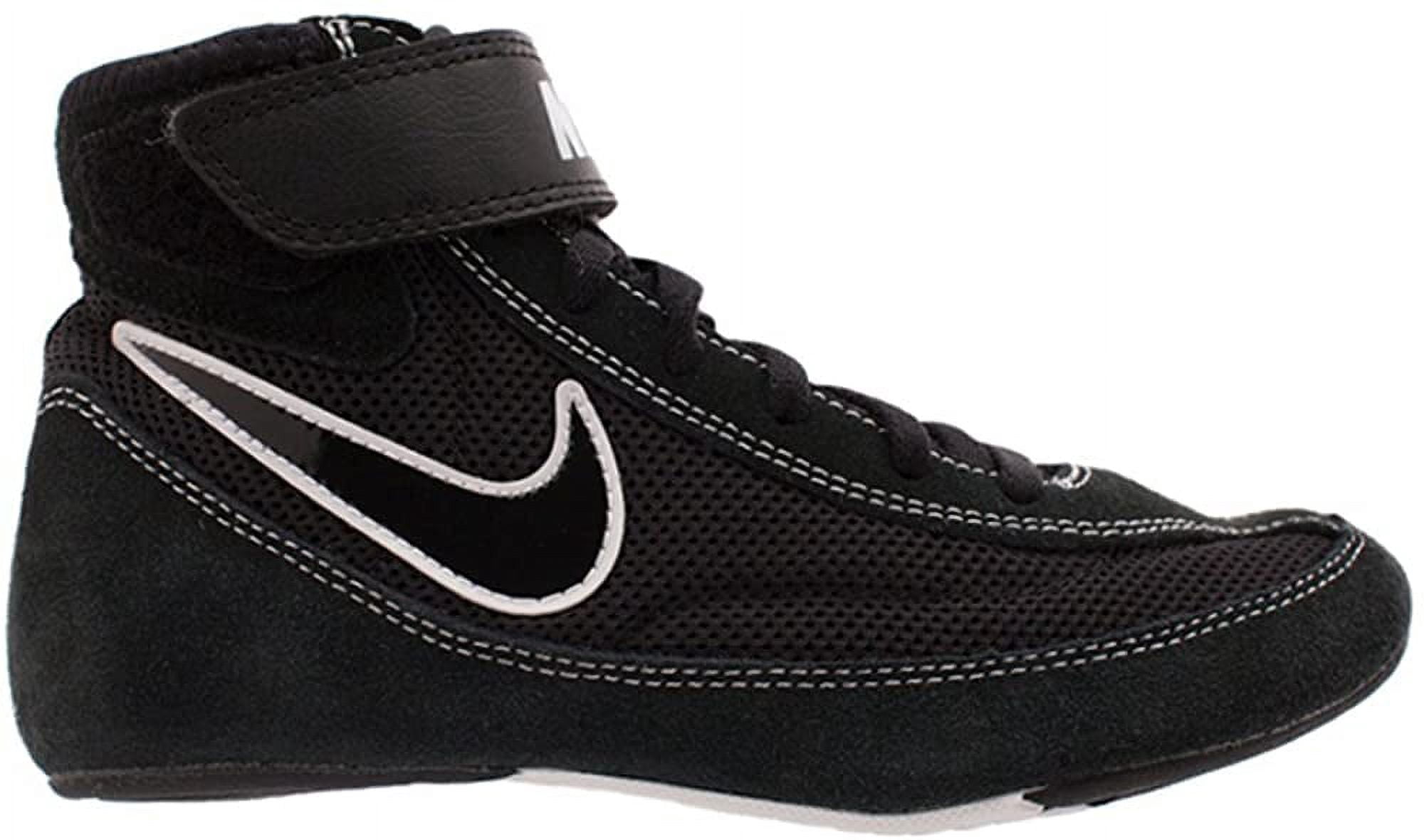 Nike Speedsweep VII Wrestling Shoes Men 13 Black White Mid Top Lace Sneakers NEW Nike Speedsweep VII, Black/Met Silver – Fighters Inc  main image 2