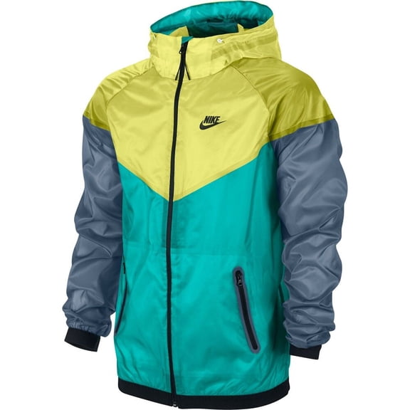 Nike Sporstwear Hyperfuse Windrunner Men's Jacket Blue-Venom Green 585109-303 (S)