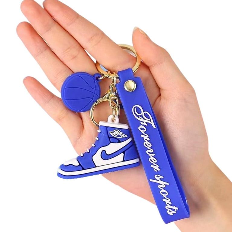 Nike Sport Sneaker Shoe Keychain Mini, Blue, Cool Cute Bag
