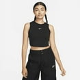 thumbnail image 1 of Nike Sportswear Chill Knit Women's Tight Cropped Mini-Rib Tank Top Size - Medium, 1 of 4
