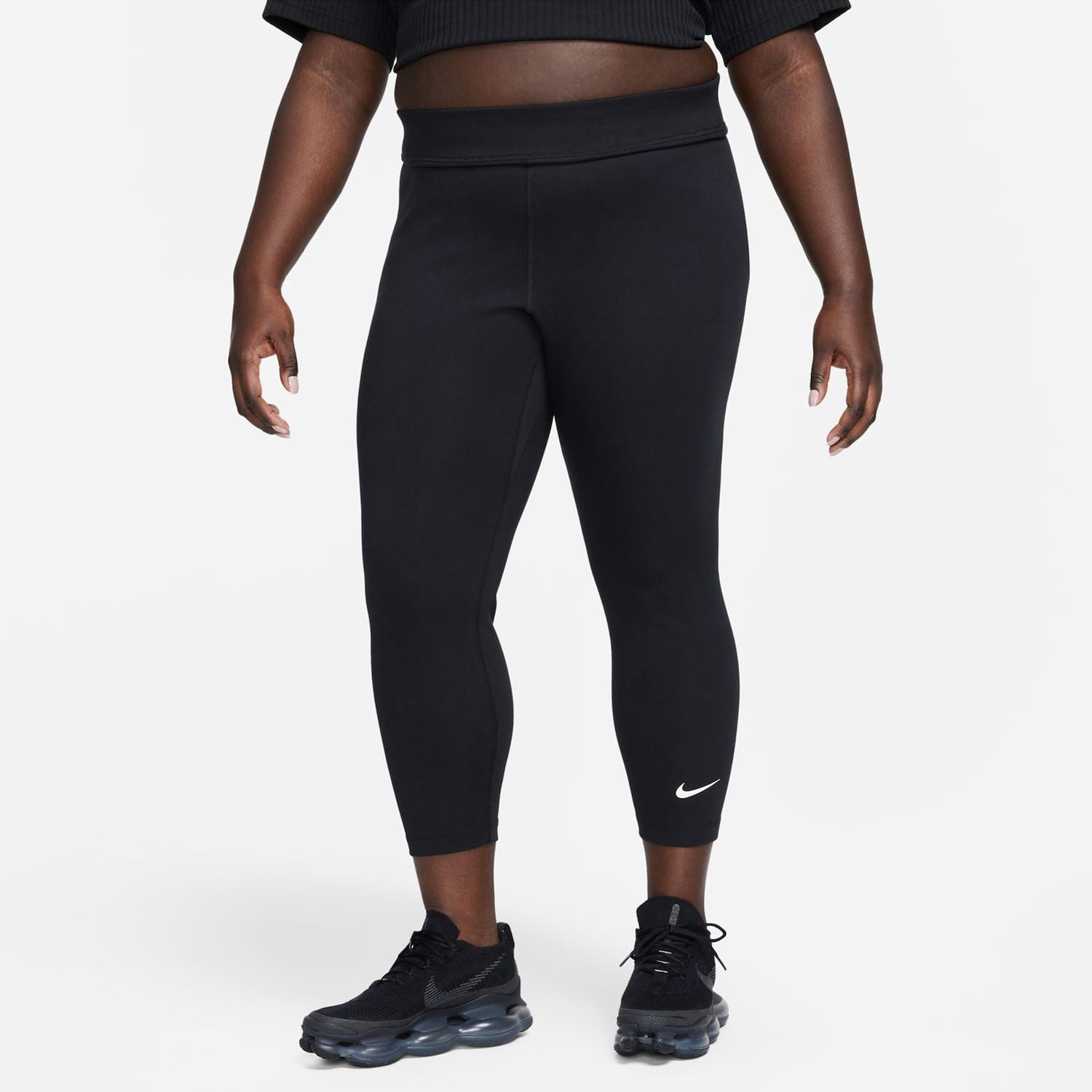 Nike Sportswear Classic Women's High-Waisted 7/8 Leggings (Plus Size) Color: Black/Sail Size: 3X - Walmart.com