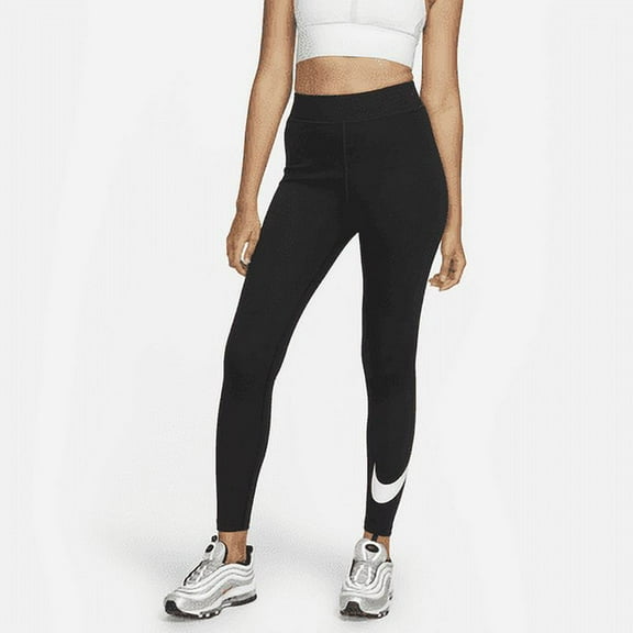 Nike Sportswear Classics Women's High-Waisted Graphic Leggings Color: Black/Sail Size: S