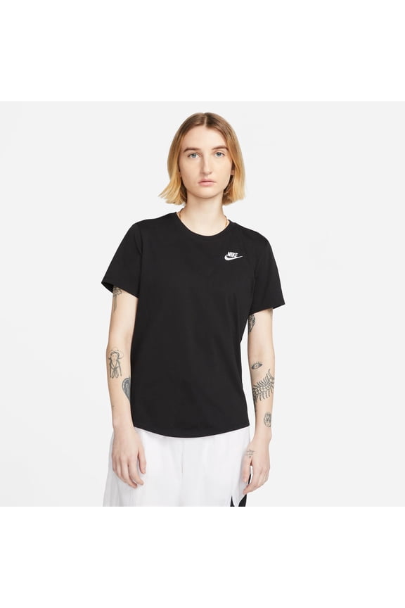 Sportswear Club Essentials Women's T-Shirt Color: Black/White Size: XS