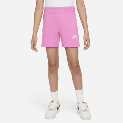 Nike Sportswear Club Fleece Big Kids' (Girls') 5\ Color: Playful Pink/Playful Pink/White Size: L