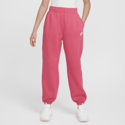 Nike Sportswear Club Fleece Big Kids Girls Loose Pants Color Light Armory Blue Light Armory Blue White Size S Walmart