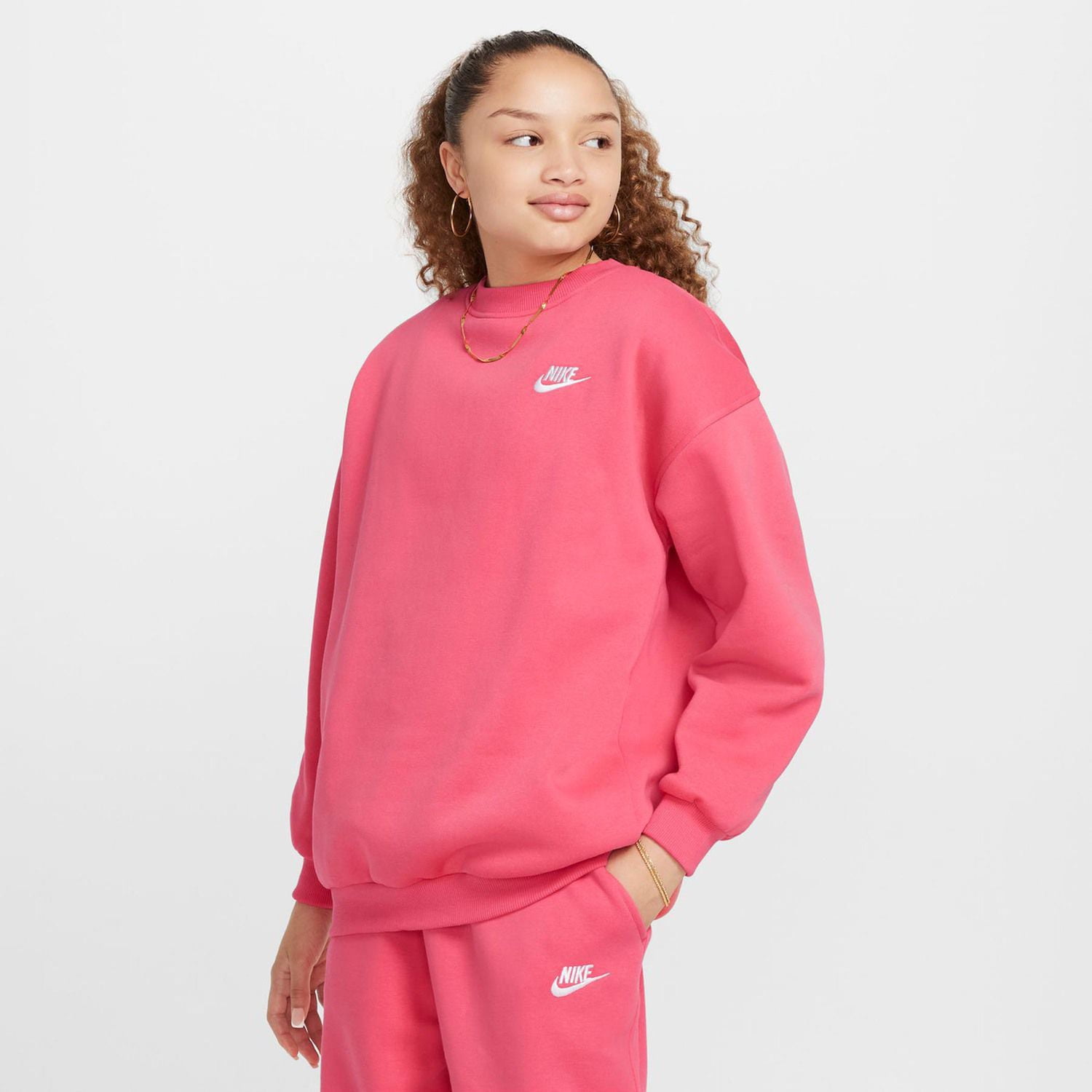 Nike Sportswear Club Fleece Big Kids' (Girls') Oversized Nike Sportswear Club Fleece Big Kids' (Girls') Oversized