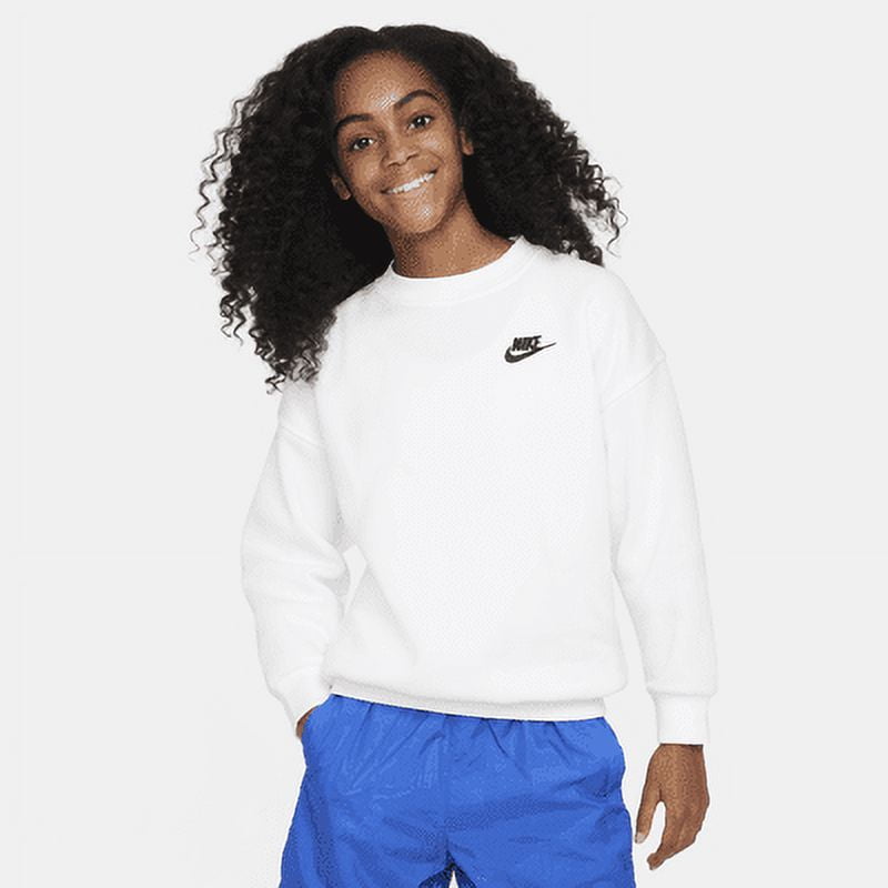 White nike oversized sweatshirt sale