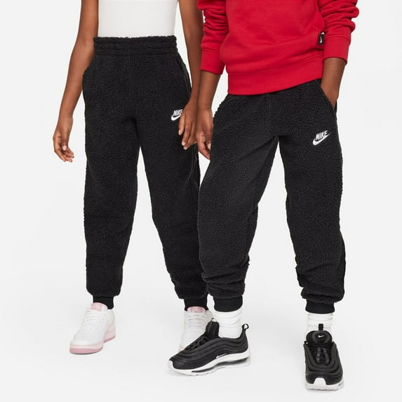 Nike Sportswear Club Fleece Big Kids' Winterized Pants Color: Black/Black/White Size: M