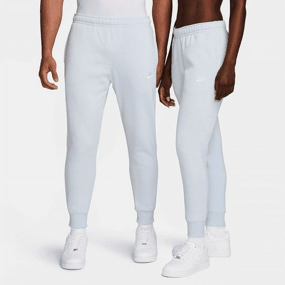 Nike Sportswear Club Fleece Joggers Color: Pure Platinum/Pure Platinum/White Size: 4XL