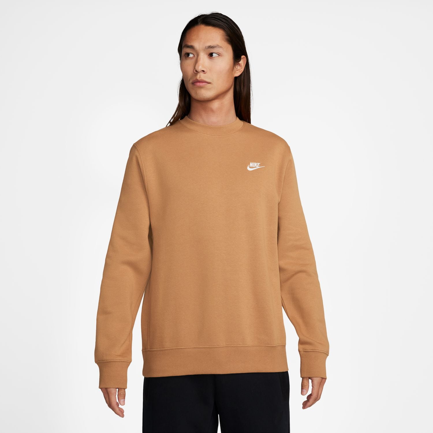 crew nike sportswear club fleece