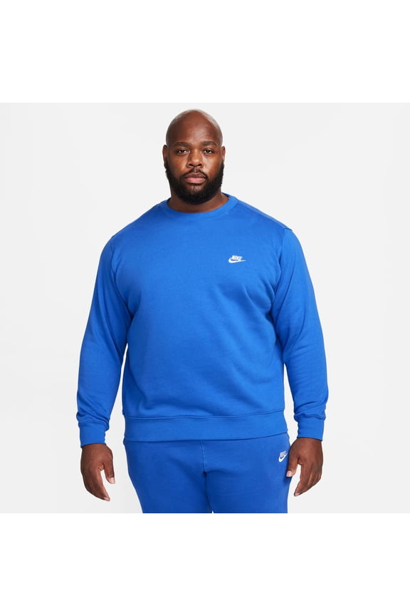 Sportswear Club Fleece Men's Crew Color: Game Royal/White Size: S