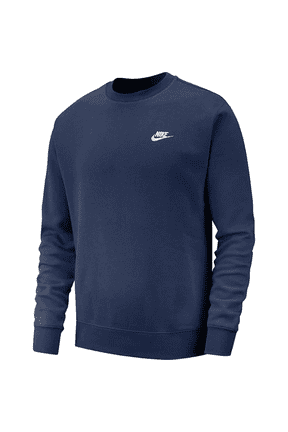Sportswear Club Fleece Men's Crew Color: Midnight Navy/White Size: M
