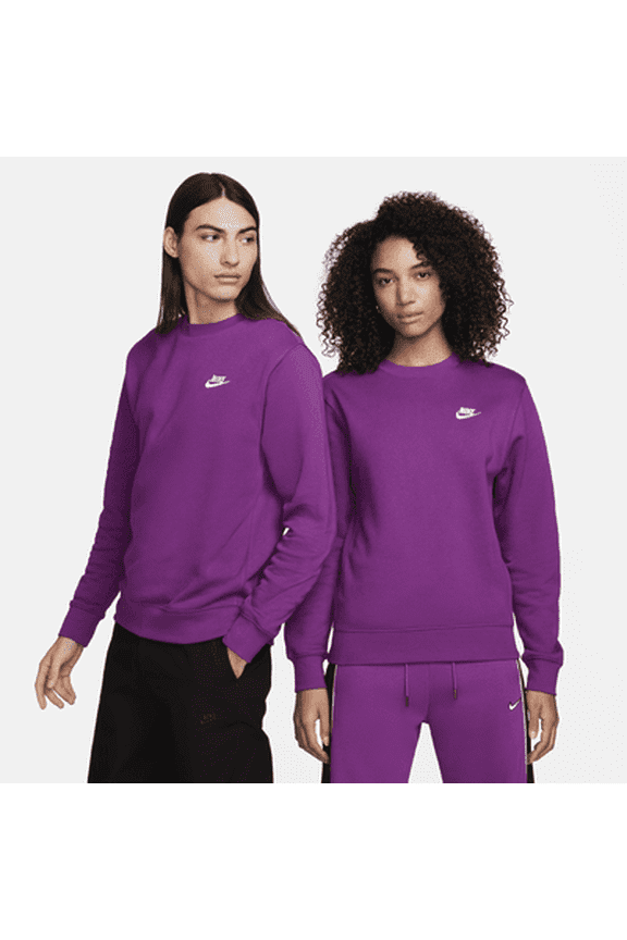 Sportswear Club Fleece Men's Crew Color: Viotech/White Size: S