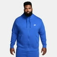 thumbnail image 1 of Men's Nike Sportswear Game Royal/White Club Fleece Full-Zip Hoodie - L, 1 of 4