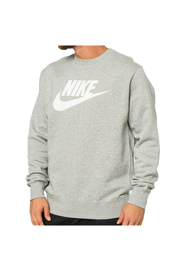 Sportswear Club Fleece Men's Graphic Crew Color: Dark Grey Heather Size: M