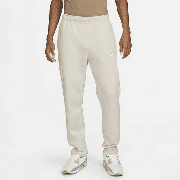 Nike Sportswear Club Fleece Men's Pants Color: Light Bone/Light Bone/White Size: 3XL