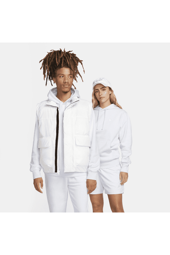 Sportswear Club Fleece Pullover Hoodie Color: Football Grey/Football Grey/White Size: XL