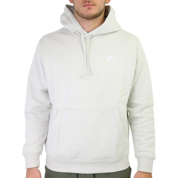Nike Sportswear Club Fleece Pullover Hoodie Color: Light Bone/Light Bone/White Size: 3XL