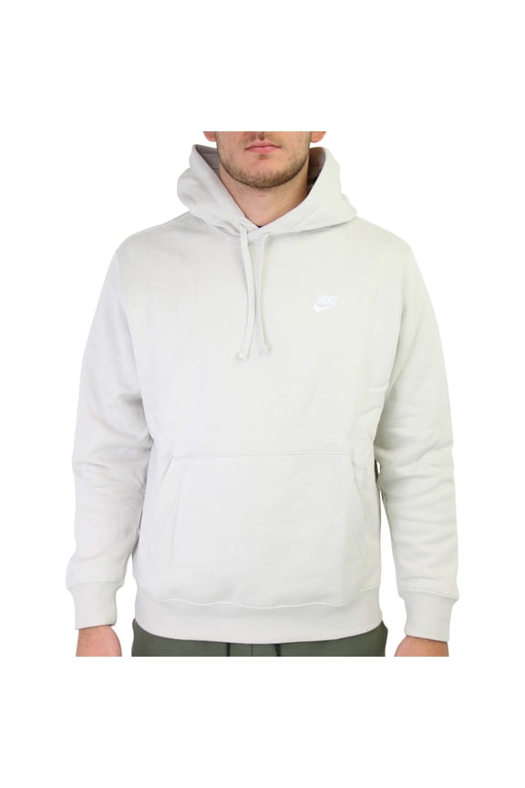 Sportswear Club Fleece Pullover Hoodie Color: Light Bone/Light Bone/White Size: 3XL