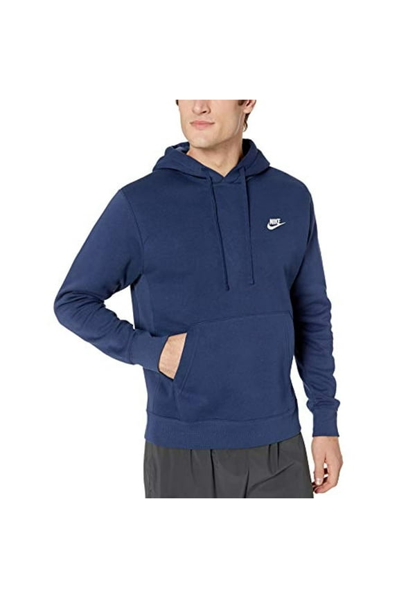 Nike Sportswear Club Fleece Pullover Hoodie Color: Midnight Navy/Midnight Navy/White Size: XXL Tall