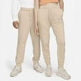 thumbnail image 1 of Nike Sportswear Club Fleece Women's Mid-Rise Joggers Color: Sanddrift/White Size: 2XL, 1 of 4