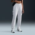 thumbnail image 1 of Nike Sportswear Club Fleece Women's Mid-Rise Oversized Cargo Sweatpants Color: Birch Heather/Black Size: M, 1 of 4