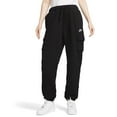 thumbnail image 1 of Nike Sportswear Club Fleece Women's Mid-Rise Oversized Cargo Sweatpants Color: Black/White Size: XL, 1 of 4