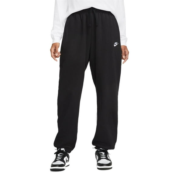 Women's Nike Sportswear Oversized Club Fleece Sweatpants Color: Black Size: MEDIUM