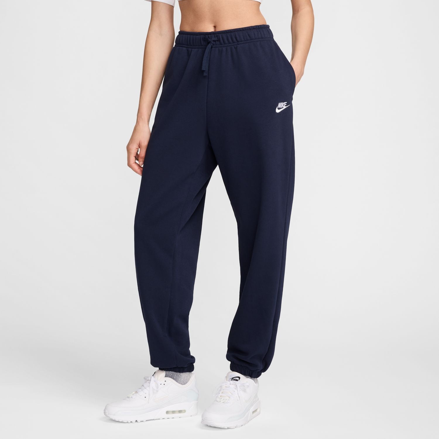 Nike dark grey sweatpants womens hotsell