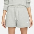thumbnail image 1 of Nike Sportswear Club Fleece Women's Mid-Rise Shorts Color: Dark Grey Heather/White Size: L, 1 of 4