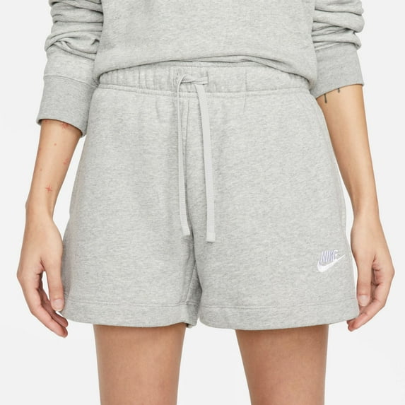 Women's Nike Sportswear Club Fleece Midrise Shorts Color: Gray Heather Size: SMALL