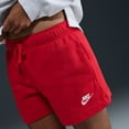 thumbnail image 1 of Nike Sportswear Club Fleece Women's Mid-Rise Shorts Color: University Red/White Size: M, 1 of 4