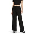 thumbnail image 1 of Nike Sportswear Club Fleece Women's Mid-Rise Wide-Leg Sweatpants Color: Black/White Size: S, 1 of 4