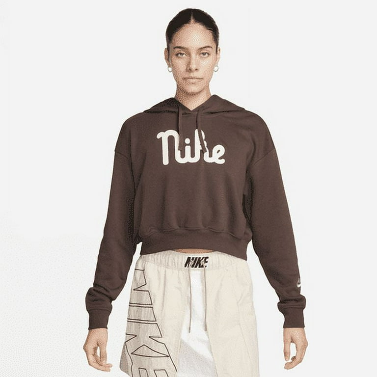 Nike oversized cropped hoodie on sale