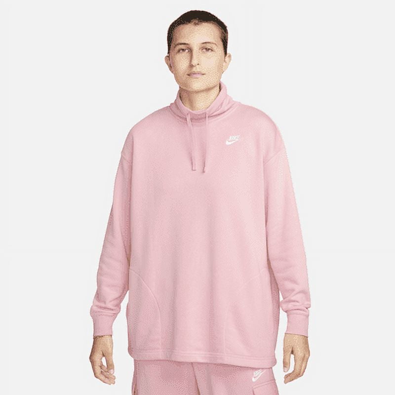 nike pink oversized sweatshirt