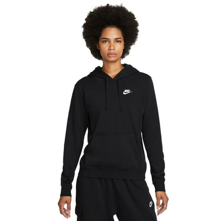 Nike Sportswear Club Fleece Women's Pullover Hoodie Color: Black/White Size: S (46)